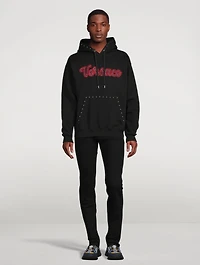 Studded Varsity Logo Hoodie