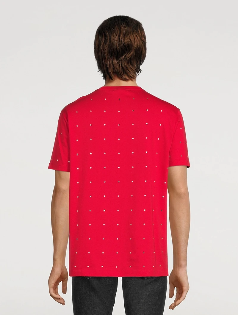 Baroque Crystal Grid T-Shirt