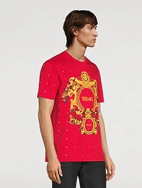 Baroque Crystal Grid T-Shirt