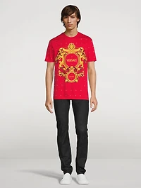Baroque Crystal Grid T-Shirt