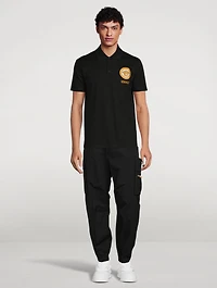 Medusa Embroidered Polo Shirt