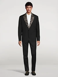 Barocco Silhouette Mohair And Wool Studded Jacket