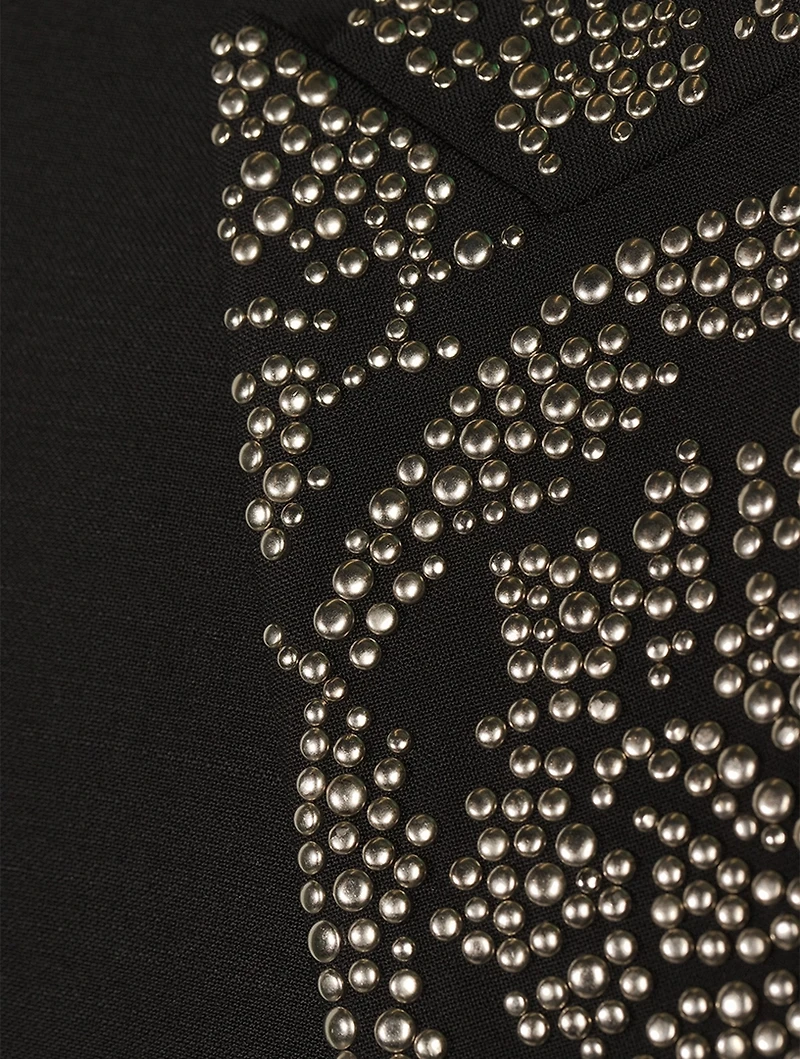 Barocco Silhouette Mohair And Wool Studded Jacket