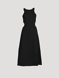 Cut-Out Knit Midi Dress