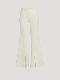 Slim Exaggerated Flare Trousers
