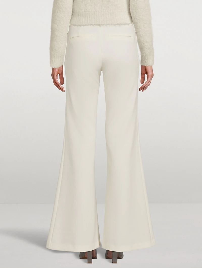 Slim Exaggerated Flare Trousers