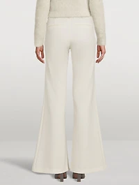 Slim Exaggerated Flare Trousers