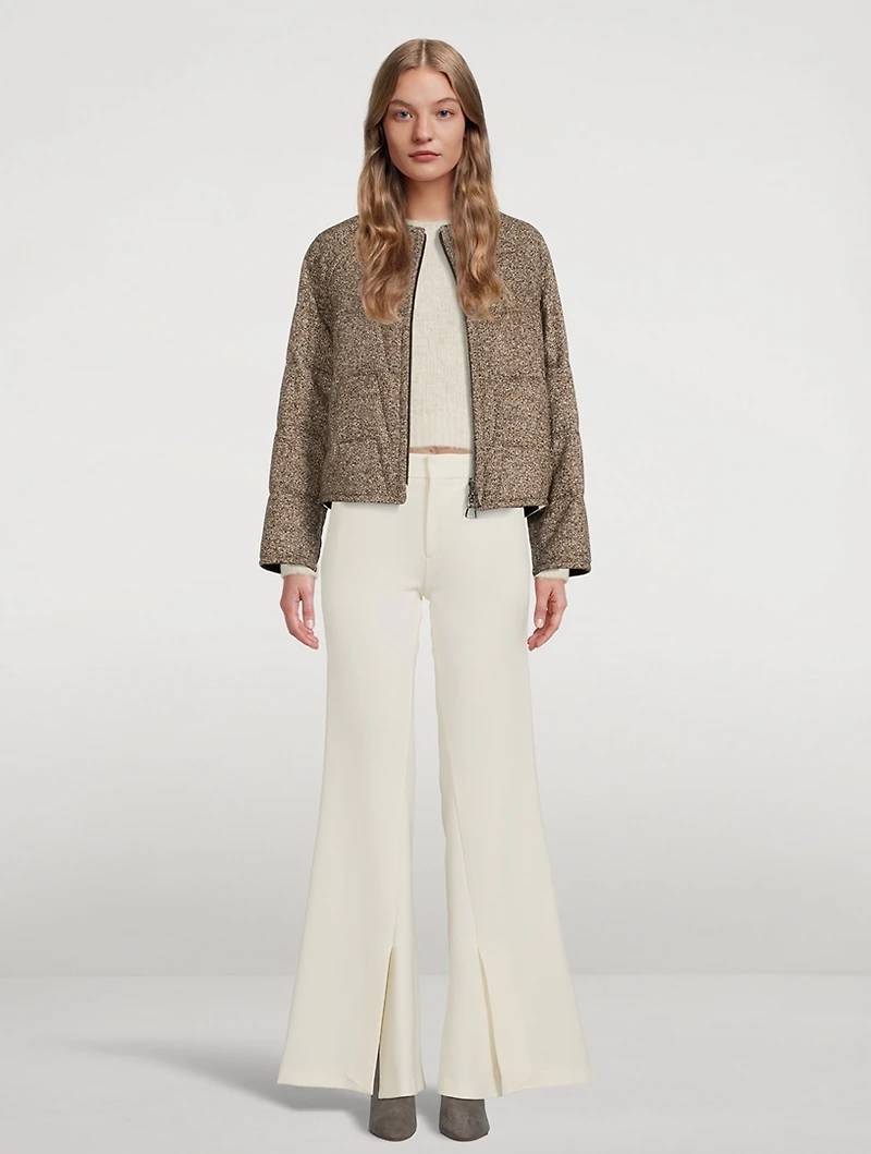 Slim Exaggerated Flare Trousers