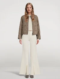 Slim Exaggerated Flare Trousers