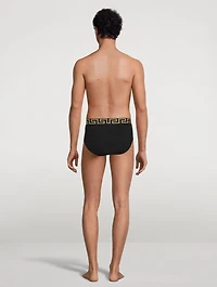 Pack Of Two Greca Border Briefs