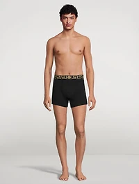 Pack Of Two Greca Border Boxer Briefs