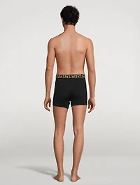 Pack Of Two Greca Border Boxer Briefs