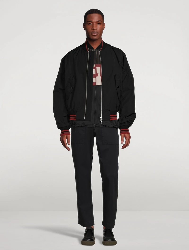 Vellow Patch Bomber Jacket