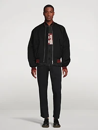 Vellow Patch Bomber Jacket