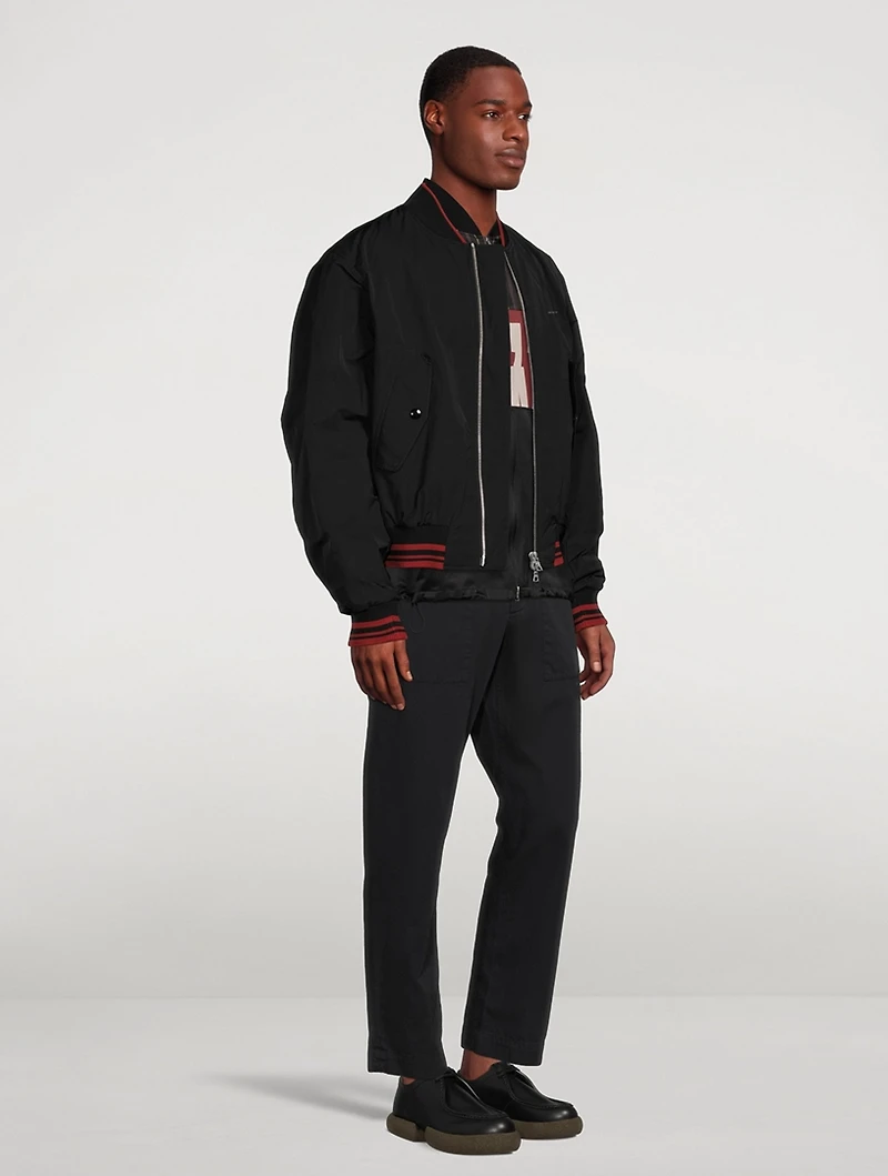 Vellow Patch Bomber Jacket
