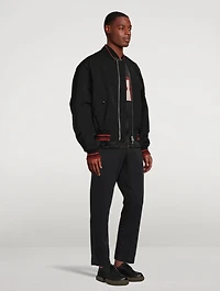 Vellow Patch Bomber Jacket