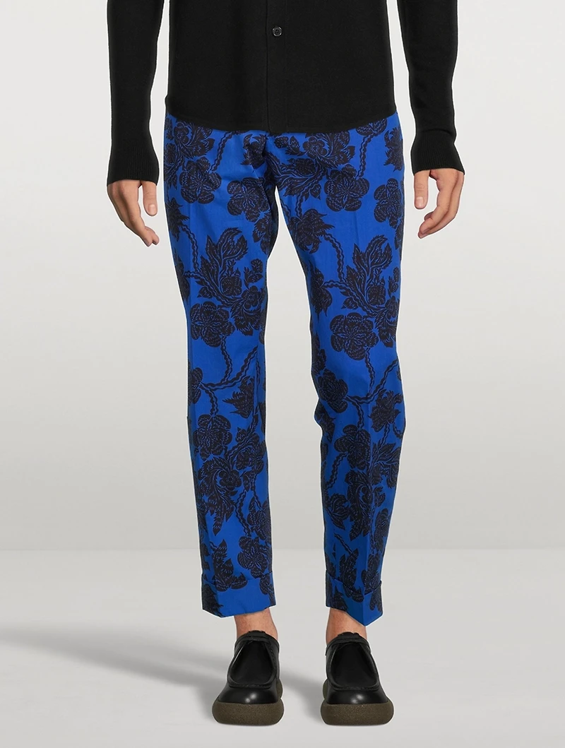 Philip Cotton Poplin Printed Pants