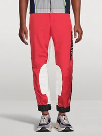 Peteril Nylon Fitted Moto Pants