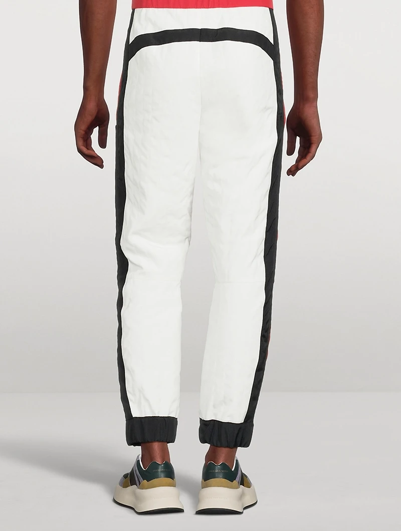 Peteril Nylon Fitted Moto Pants