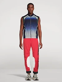 Peteril Nylon Fitted Moto Pants