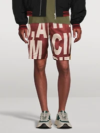 Parcher Satin Printed Shorts