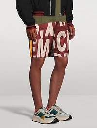 Parcher Satin Printed Shorts