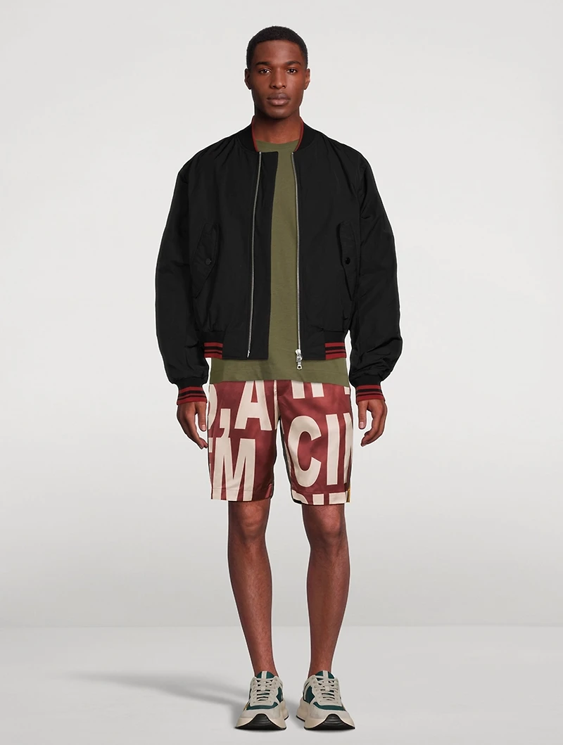 Parcher Satin Printed Shorts