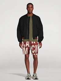 Parcher Satin Printed Shorts