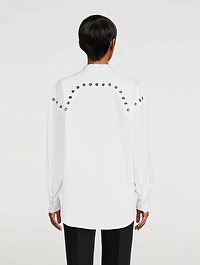 Eyelet Harness Poplin Shirt
