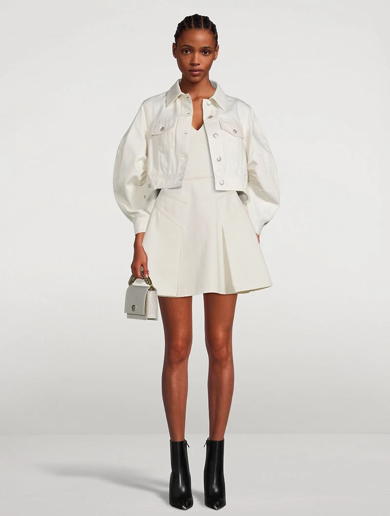 Cocoon-Sleeve Denim Jacket