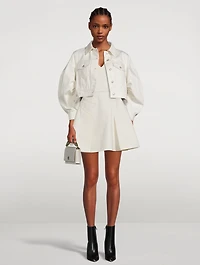 Cocoon-Sleeve Denim Jacket