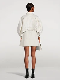 Cocoon-Sleeve Denim Jacket