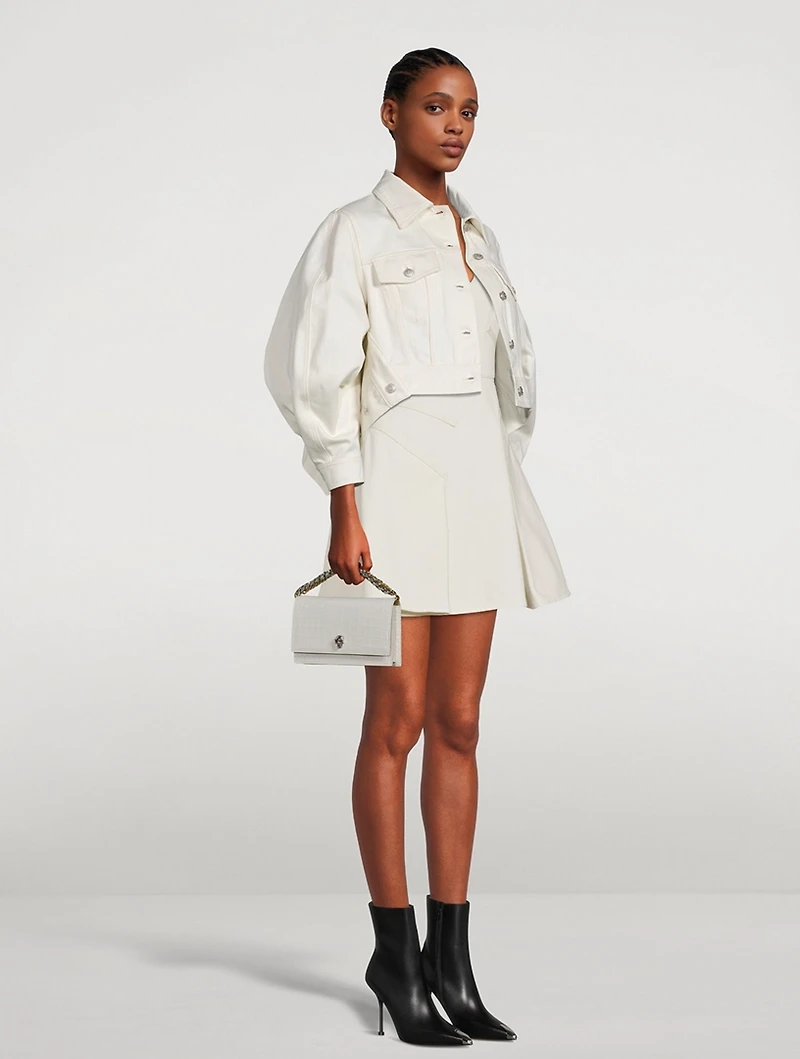 Cocoon-Sleeve Denim Jacket