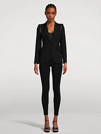 Eyelet Wool Blazer
