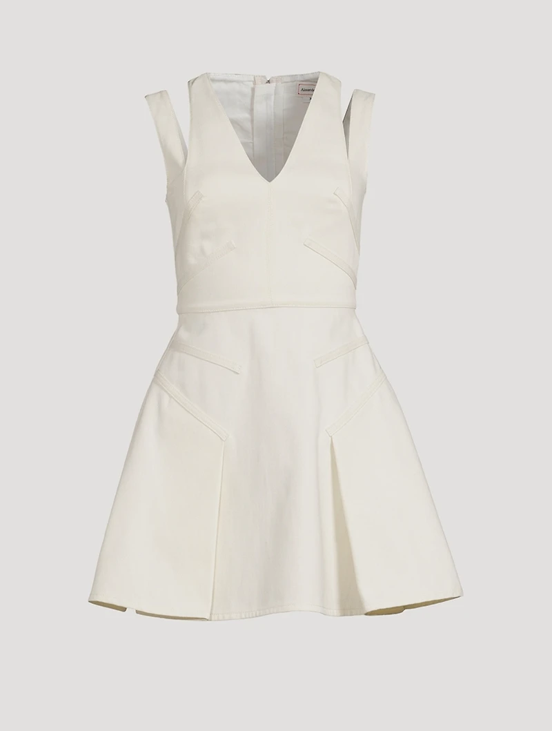 Panelled Denim Mini Dress