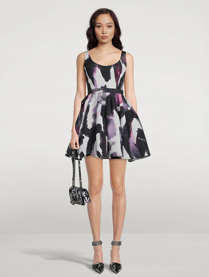 Polyfaille Midi Dress Storm Print