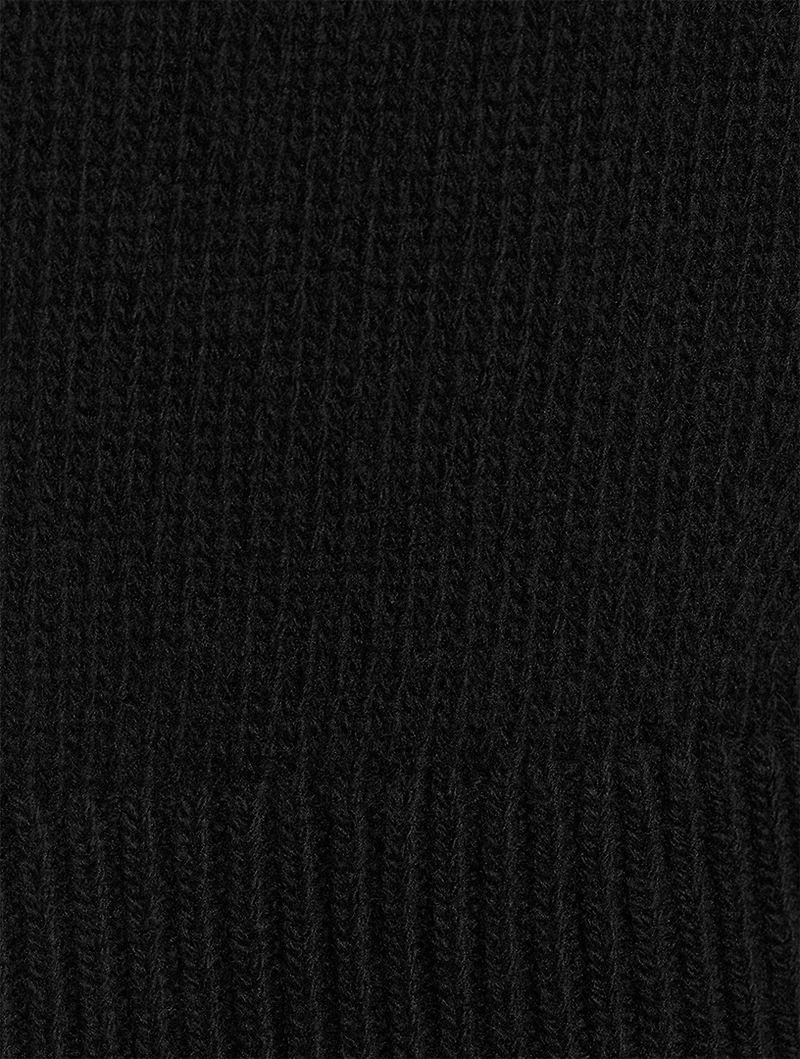 Eyelet Cocoon-Sleeve Wool Sweater