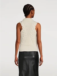Cable-Knit Sweater Vest