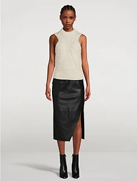 Cable-Knit Sweater Vest