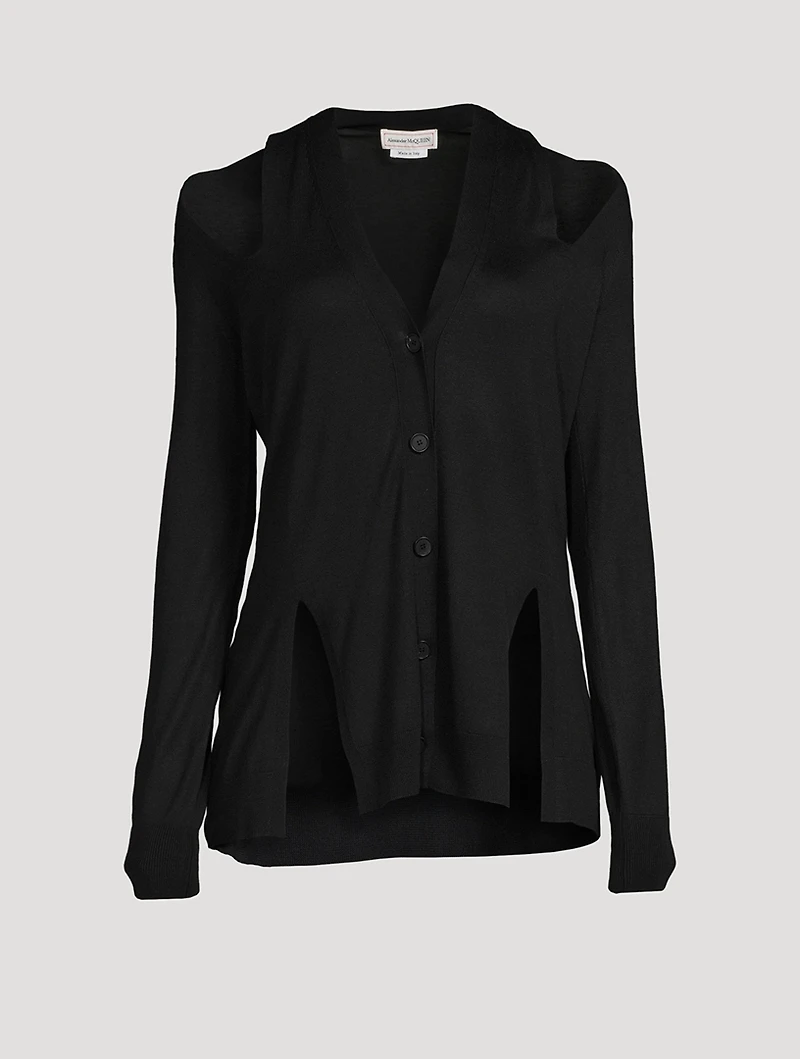 Cut-Out Cardigan