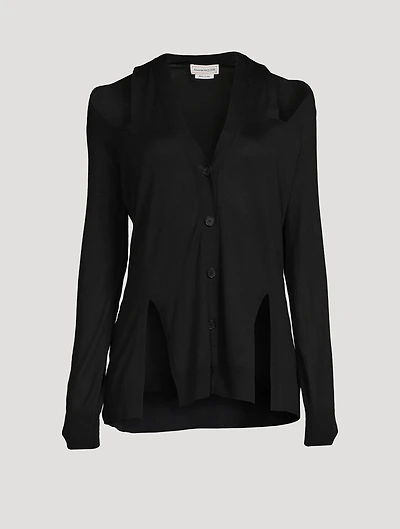 Cut-Out Cardigan