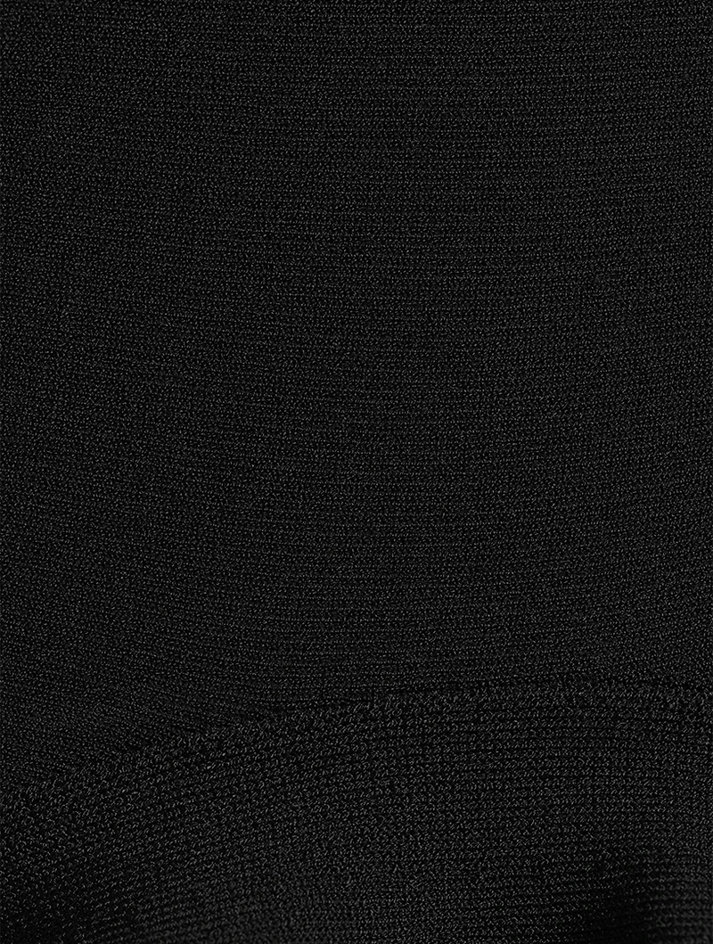 Compact Knit Ruffled Skirt