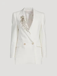 Astral Jewel Double-Breasted Wool Blazer