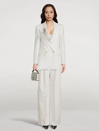 Astral Jewel Double-Breasted Wool Blazer