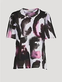 Cotton T-Shirt Watercolour Print