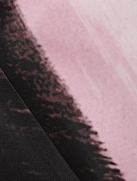 Asymmetric Midi Dress Brushstroke Print