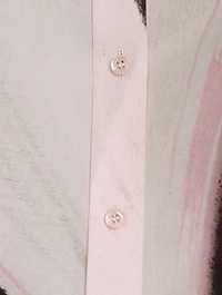 Silk Shirt Brushstroke Print