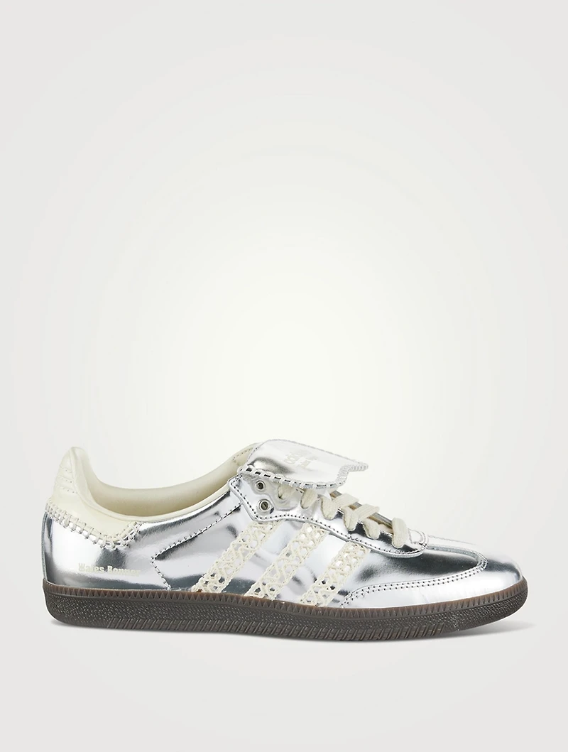 Adidas x Wales Bonner Samba Metallic Leather Sneakers