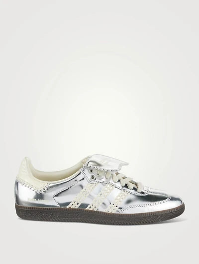 Adidas x Wales Bonner Samba Metallic Leather Sneakers