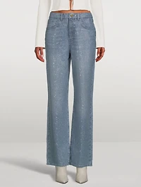 Ms. Keaton High-Waisted Wide-Leg Jeans